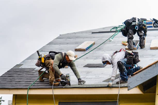 Professional Flat Roof Repair technician working in Martins Creek, PA